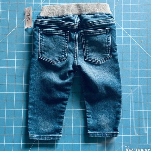 NWT Unisex Sz 12-18m Baby Gap My First Easy Slim Pull On Denim Jeans x 2 - Picture 2 of 3